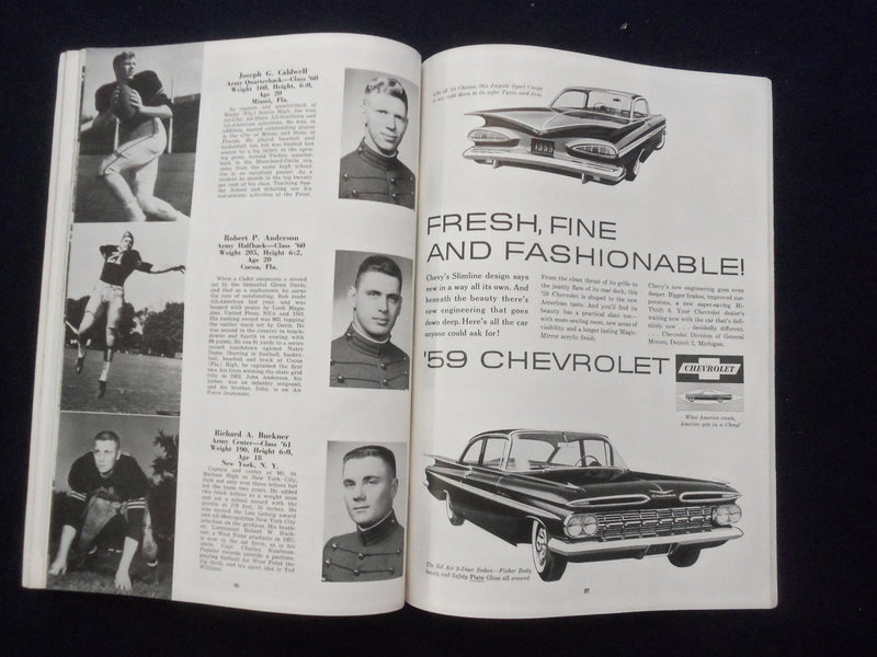 1958 NOVEMBER 29 ARMY-NAVY FOOTBALL PROGRAM-MUNICIPAL STADIUM PHILADELPHIA-K 128