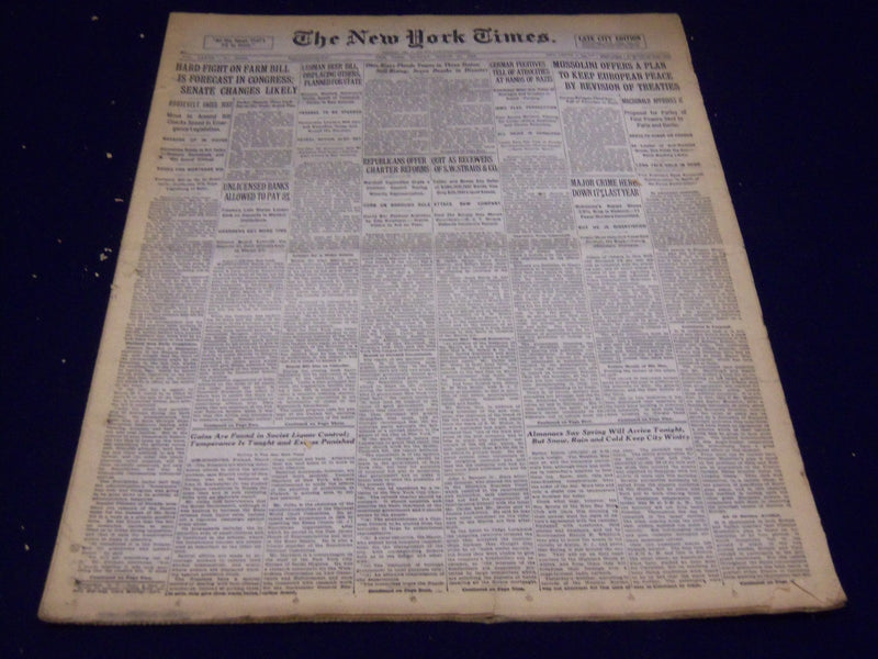 1933 MARCH 20 NEW YORK TIMES - OHIO RIVER FLOODS 3 STATES - NT 3839