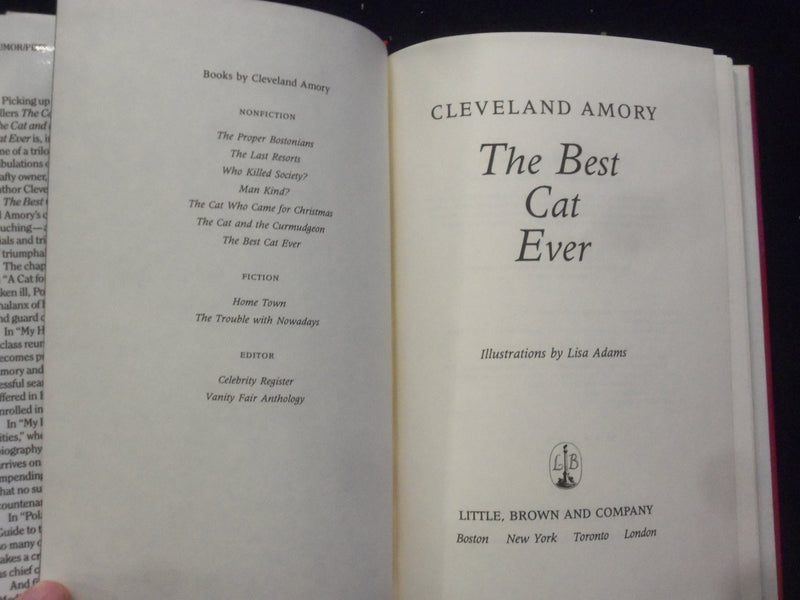 1990-1993 CLEVELAND AMORY CAT BOOKS - LOT OF 2 - KD 4796