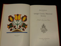 1944 LEHIGH COUNTRY HISTORICAL SOCIETY PROCEEDINGS - 40th ANNIVERSARY - KD 7395