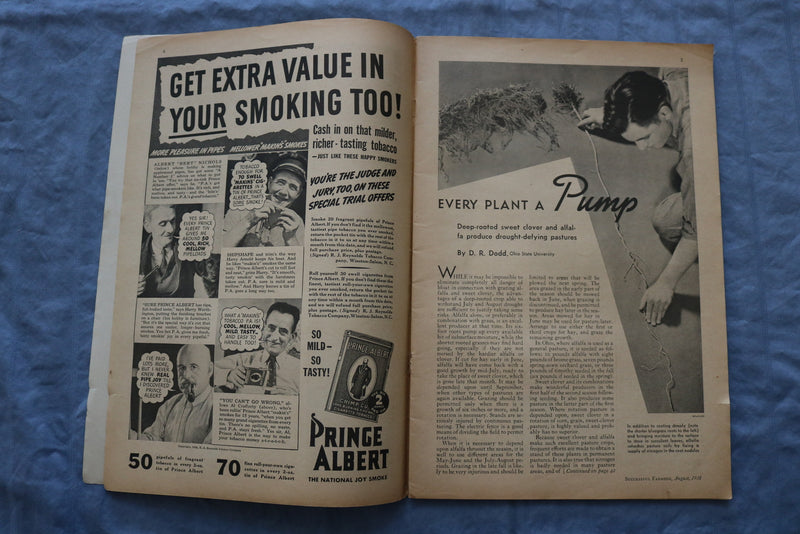 1938 AUGUST SUCCESSFUL FARMING MAGAZINE - GREAT COVER, ARTICLES & ADS - ST 1000N