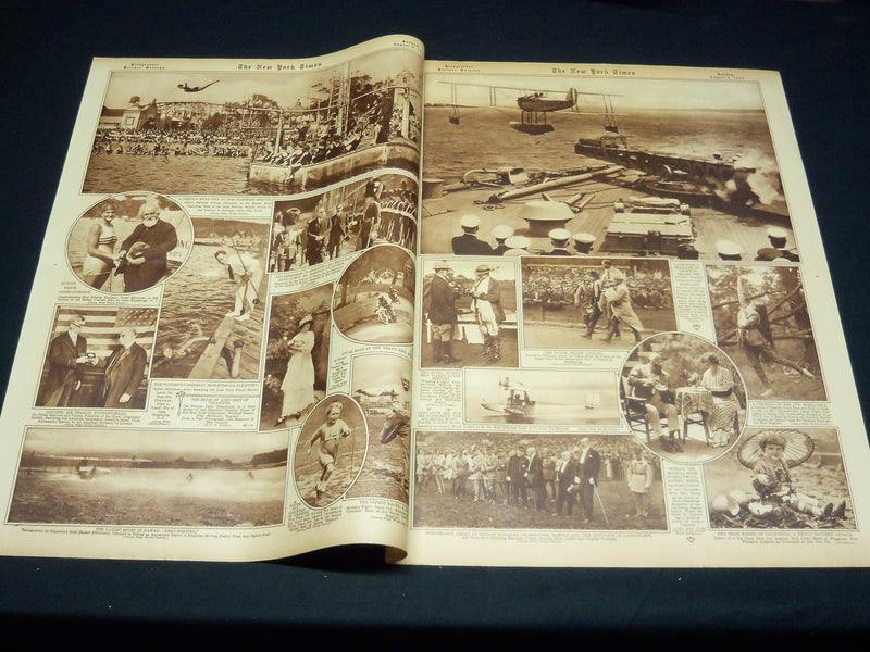 1922 AUGUST 6 NEW YORK TIMES PICTURE SECTION NO. 4 & 5 - GRAHAM BELL - NT 8873