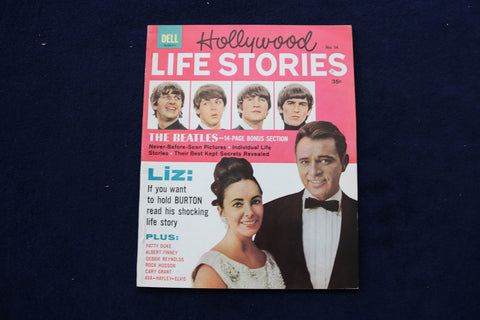 1964 HOLLYWOOD LIFE STORIES MAGAZINE - THE BEATLES COVER - E 12883