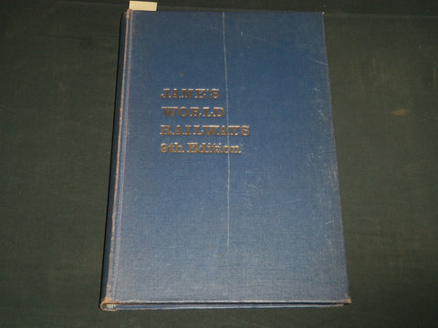 1966 JANE'S WORLD RAILWAYS BOOK - 9TH EDITION - NICE ADVERTISEMENTS - R 275M