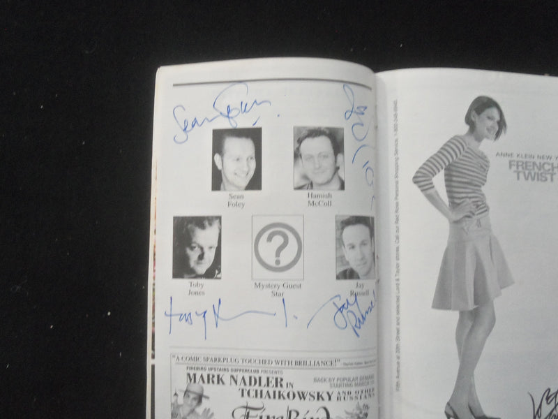 2003 THE PLAY WHAT I WROTE PLAYBILL - 6 SIGNATURES - J 8212