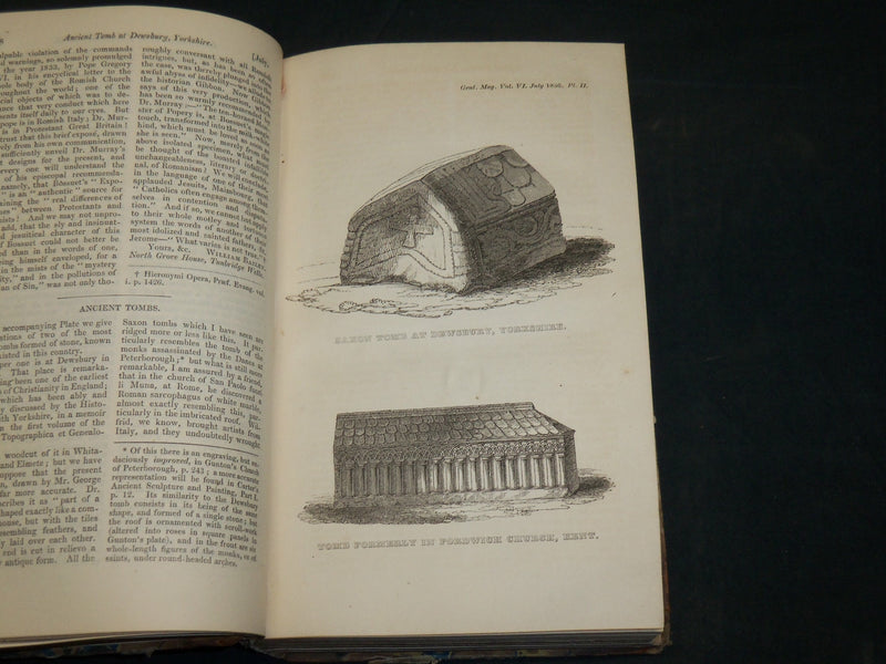 1836 THE GENTLEMAN'S MAGAZINE HISTORICAL CHRONICLE BOUND VOLUME - KD 3370G