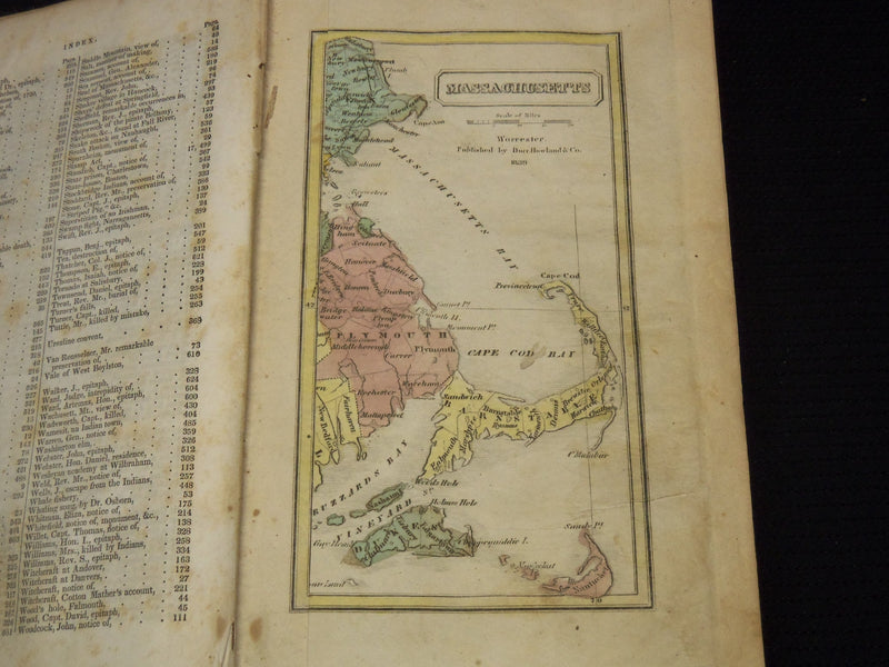 1840 HISTORICAL COLLECTIONS EVERY TOWN IN MASSACHUSETTS VOLUME - KD 4065C