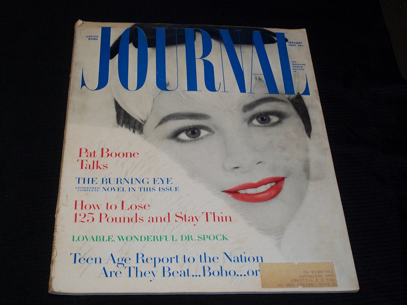 1960 JANUARY LADIES HOME JOURNAL MAGAZINE NICE FRONT COVER - E 2482