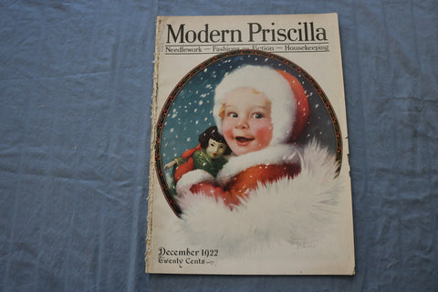 1922 DECEMBER THE MODERN PRISCILLA MAGAZINE - CHRISTMAS ISSUE - SP 4782V