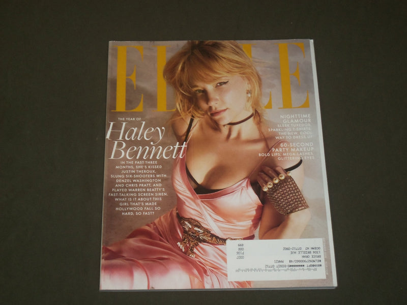 2016 DECEMBER ELLE MAGAZINE - HALEY BENNETT COVER - B 1825