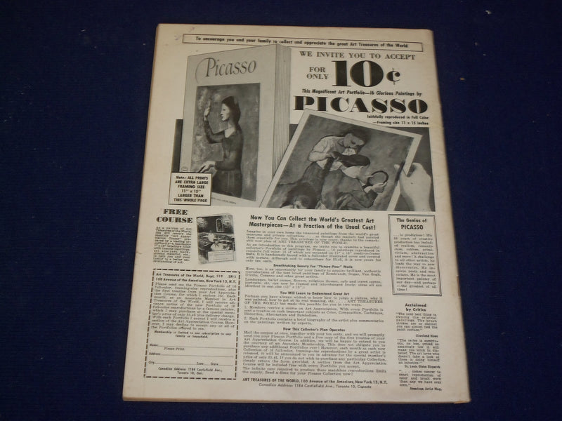 1956 MARCH 31 SATURDAY REVIEW MAGAZINE - PEARL S. BUCK - SP 9440