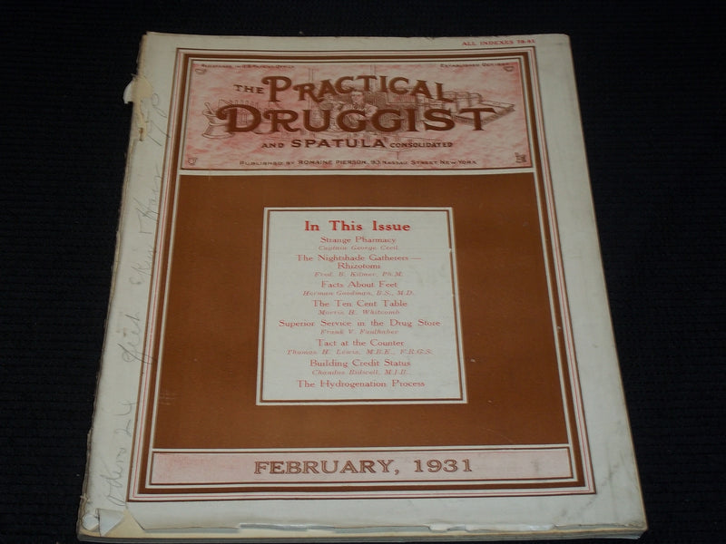 1931 FEBRUARY THE PRACTICAL DRUGGIST MAGAZINE NICE PHARMACY ISSUE - E 4389