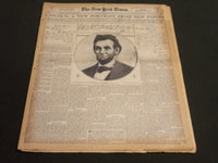 1931 FEB 8 NY TIMES SPECIAL FEATURES - LINCOLN NEW PORTRAIT NEW PAPERS - NT 7095