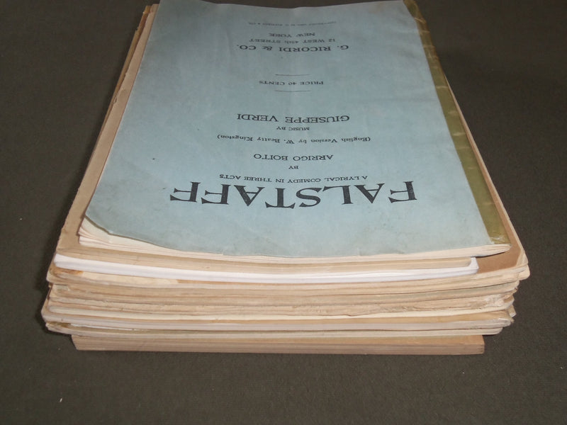 1920'S-1960'S OPERA LIBRETTO CATALOGUE LOT OF 13 ISSUES - MUSIC - O 2363