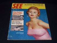 1956 SEPTEMBER SEE MAGAZINE - MITZI GAYNOR FRONT COVER - E 20027