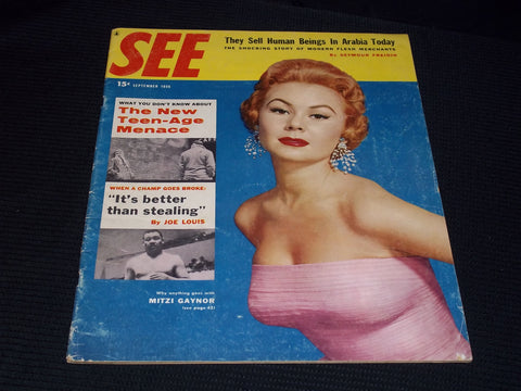 1956 SEPTEMBER SEE MAGAZINE - MITZI GAYNOR FRONT COVER - E 20027