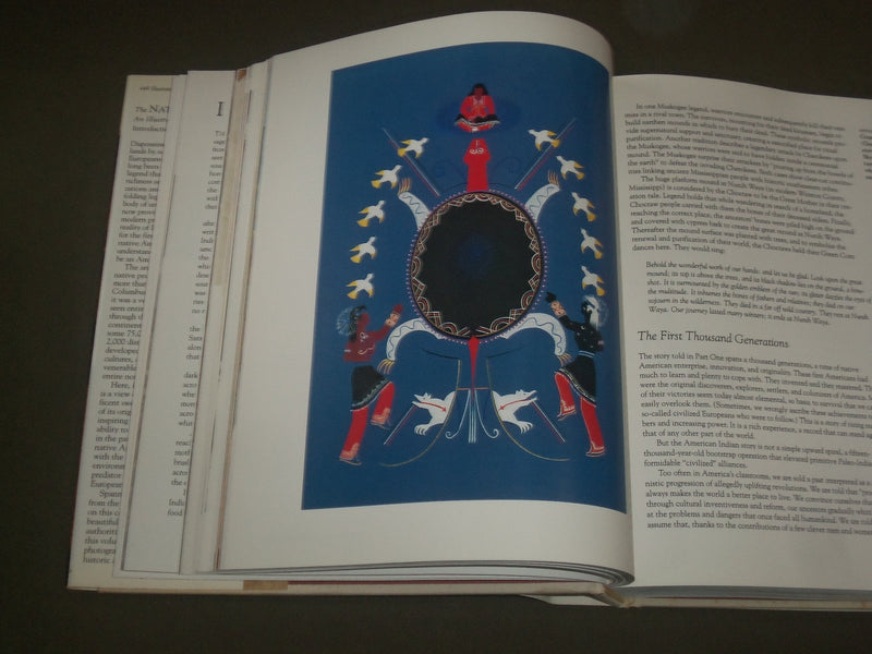 1993 THE NATIVE AMERICANS HARDCOVER BOOK BY BETTY & IAN BALLANTINE - I 1518