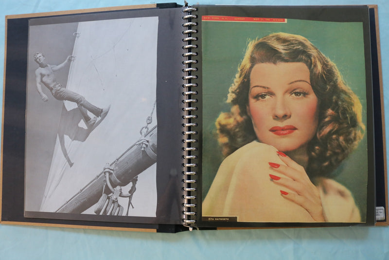 HOLLYWOOOD STARS SCRAPBOOK - RITA HAYWORTH - KATHERINE HEPBURN - #40