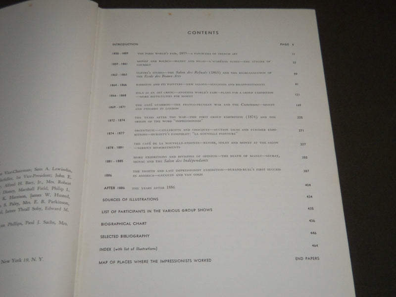 1946 THE HISTORY OF IMPRESSIONISM BY JOHN REWALD HARDCOVER BOOK - KD 3836
