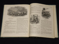 1874 WARREN'S NEW PRIMARY GEOGRAPYH BOOK - NICE COLOR MAPS - KD 2951D