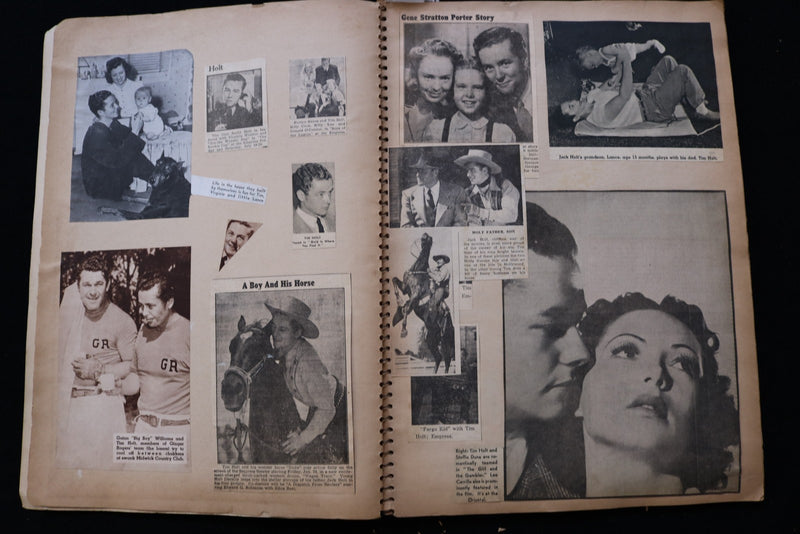 1930'S HOLLYWOOD STARS SCRAPBOOK - HENRY FONDA - CLARK GABLE - E 24946