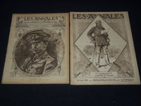 1918 LES ANNALES WWI FRENCH MAGAZINE LOT OF 7 ISSUES - WORLD WAR I - O 3785