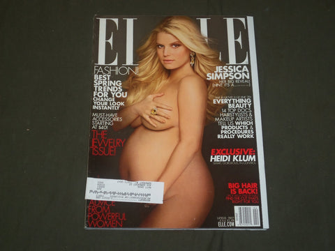2012 MARCH ELLE MAGAZINE - JESSICA SIMPSON COVER - B 1885