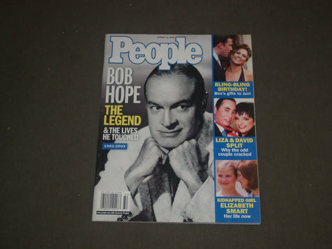 2003 AUGUST 11 PEOPLE MAGAZINE - BOB HOPE 1903-2003 - B 4684