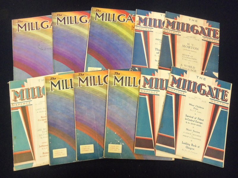 1926-1934 THE MILLGATE MONTHLY MAGAZINE LOT OF 27 ISSUES - GREAT ADS - O 2202