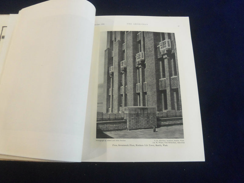 1929 OCTOBER THE ARCHITECT MAGAZINE - NICE COVER, MANY PLATES & PHOTOS - ST 7273