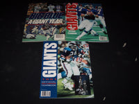 1988-1993 NEW YORK GIANTS FOOTBALL YEARBOOKS LOT OF 5 - O 1350D