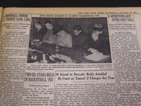 1951 JANUARY 18 NEW YORK TIMES - BASKETBALL STARS HELD IN FIX - NT 4276