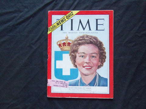 1953 OCTOBER 26 TIME MAGAZINE - QUEEN FREDERIKA OF GREECE - T 1403