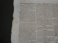 1819 & 1824 BOSTON PATRIOT NEWSPAPER LOT OF 2 - BALLARD & WRIGHT - NP 2740