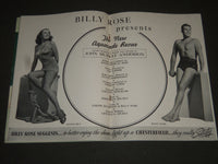 1940 BILLY ROSE'S AQUACADE MAGAZINE - NICE ILLUSTRATED COVER - ST 4989