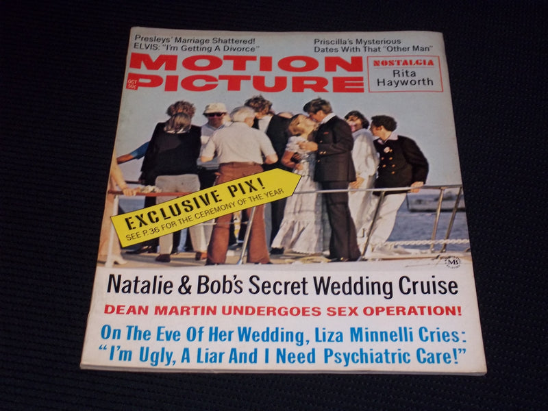 1972 OCTOBER MOTION PICTURE MAGAZINE - NATALIE WOOD & ROBERT WAGNER - E 16152