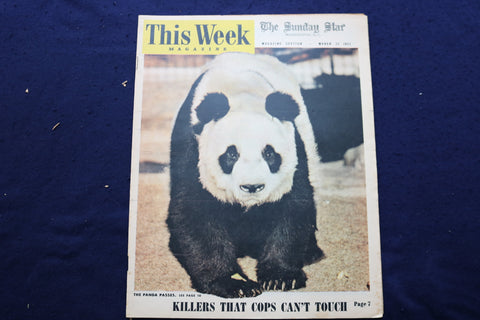 1952 MARCH 23 THIS WEEK MAGAZINE - THE PANDA PASSES COVER - E 22939