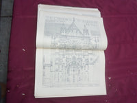 1912 JAN-DEC THE BUILDER U. K. MAGAZINE BOUND VOLUMES - 2 VOLS - FOLD OUTS- C 35