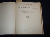1929 NEW MANUAL FOR TEACHERS VOLUME BY HOLLIS DANN - MUSIC COURSE - KD 4814N