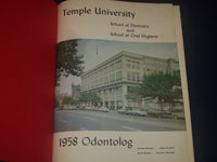 1958 ODONTOLOG TEMPLE UNIVERSITY SCHOOL OF DENTISTRY YEARBOOK - PHOTOS - YB 279