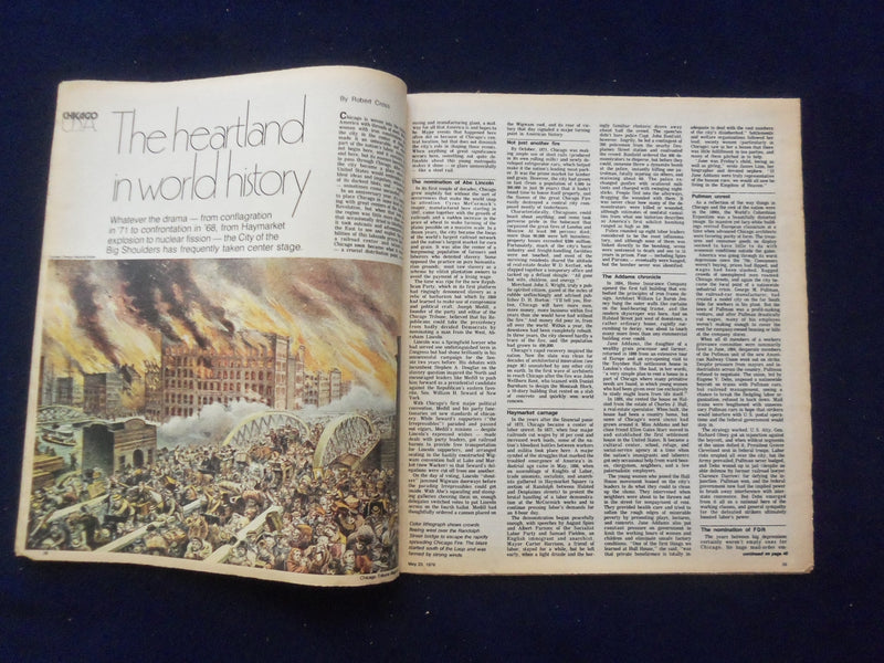 1976 MAY 23 CHICAGO TRIBUNE MAGAZINE SECTION - CHICAGO AND THE U.S.A. - NP 6424