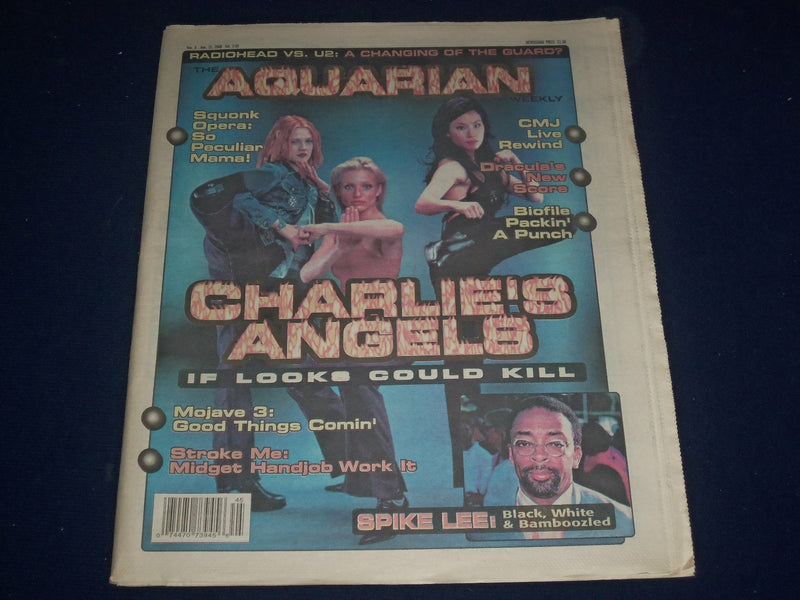 2000 NOVEMBER 8-15 AQUARIAN WEEKLY NEWSPAPER - CHARLIE'S ANGELS COVER - J 1163