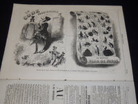 1857-1858 JOURNAL AMUSANT ILLUSTRE FRENCH MAGAZINE LOT OF 36 - FASHION - O 3197M