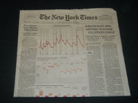 2020 JUNE 6 NEW YORK TIMES - JOBLESS RATE DIPS DEFYING OUTLOOK; U. S. STOCKS UP