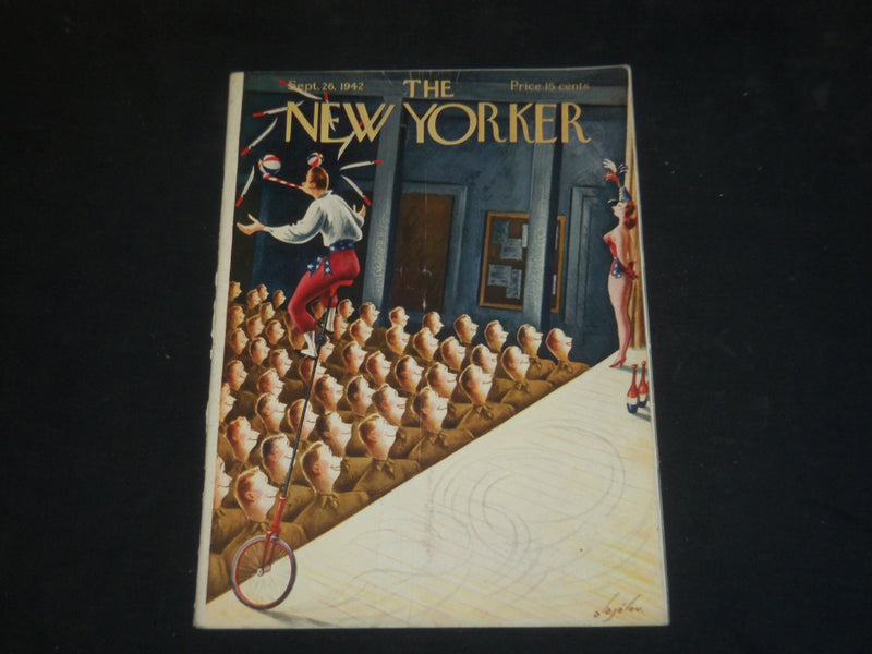 1942 SEPTEMBER 26 THE NEW YORKER MAGAZINE - ILLUSTRATED COVER - NY 1696