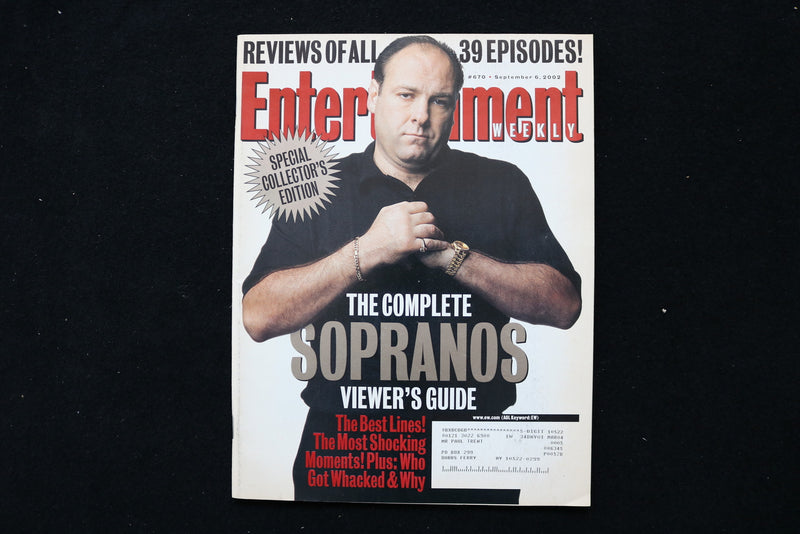 2002 SEP 6 ENTERTAINMENT WEEKLY MAGAZINE - JAMES GANDOLFINI COVER - E 24472