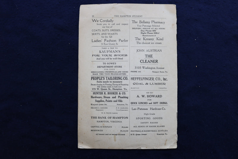 1918 MARCH 1 THE HAMPTON STUDENT MAGAZINE - VIRGINIA - K 787