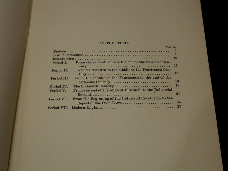 1900 ECONOMIC HISTORY OF ENGLAND BULLETIN- SYLLABUS LECTURES - WISCONSIN- K 2126