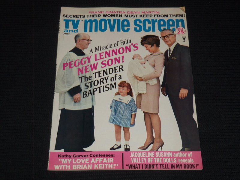1968 JANUARY TV AND MOVIE SCREEN MAGAZINE - PEGGY LENNON COVER - E 15533