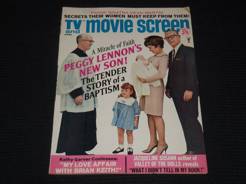 1968 JANUARY TV AND MOVIE SCREEN MAGAZINE - PEGGY LENNON COVER - E 15533